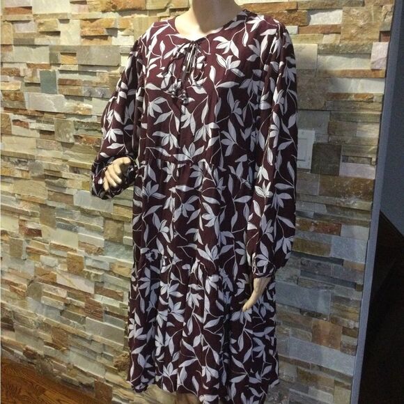 BOSS Decento Printed Long-Sleeve Dress - Picture 4 of 12